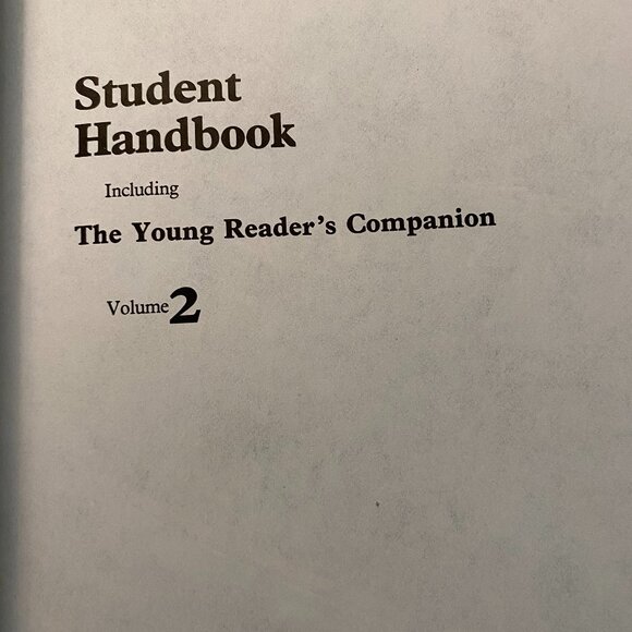 STUDENT HANDBOOK VOLUME TWO INCLUDING YOUNG READER'S COMPANION SOUTHWESTERN - Picture 9 of 11